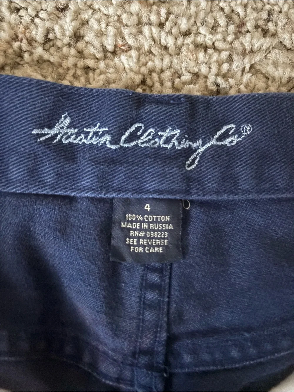 Austin Clothing Co. Navy Blue Jean Shorts - Picture 3 of 3